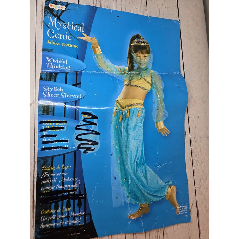 Mystical Genie Child Costume 7-8 Disguise Girls Costume Jasmine Look